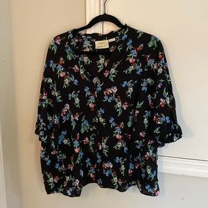 Maeve by Anthropologie Floral Blouse